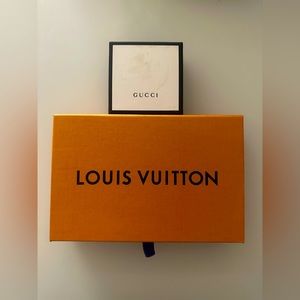 Louis Vuitton and Gucci box for jewelry